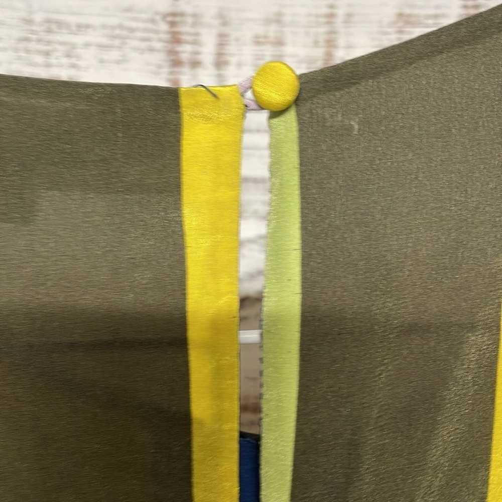 Diane Von Furstenberg Sedona Silk Stripe Wrap top… - image 6
