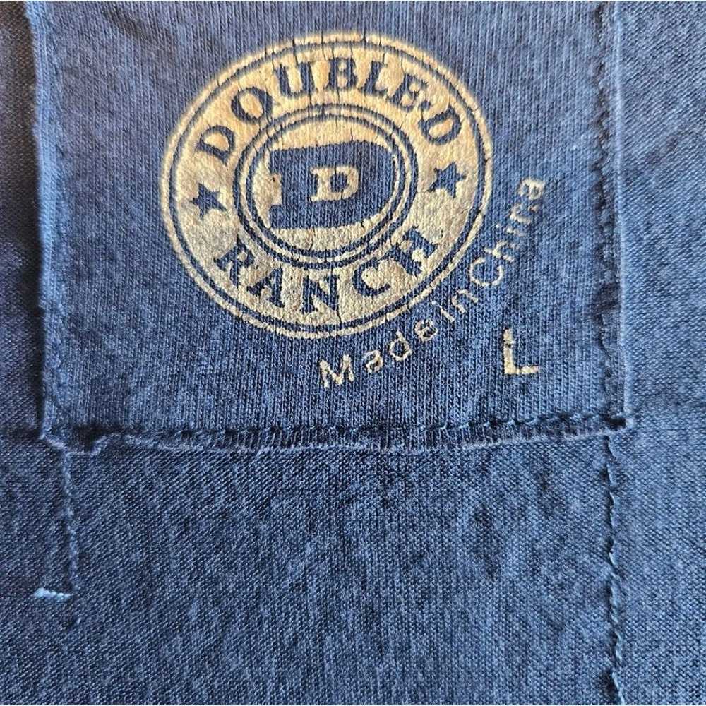 Double D Ranch Vintage eagle shirt Large Blue Bro… - image 9
