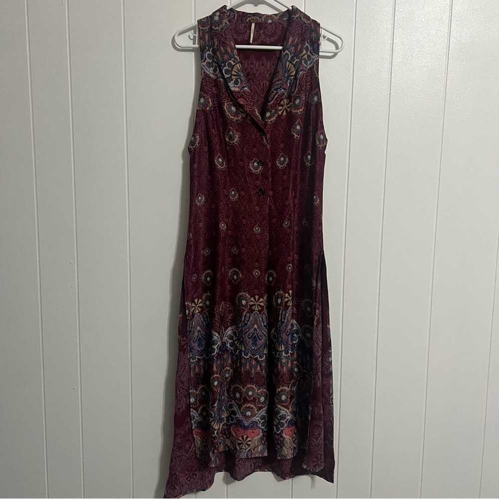 Free People Come See About Me Maxi Vest Size Smal… - image 2