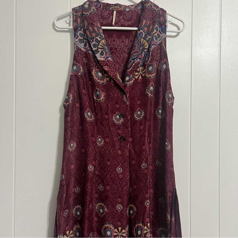 Free People Come See About Me Maxi Vest Size Smal… - image 4