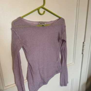 Lavender Urban Outfitters Crochet Sweater Small