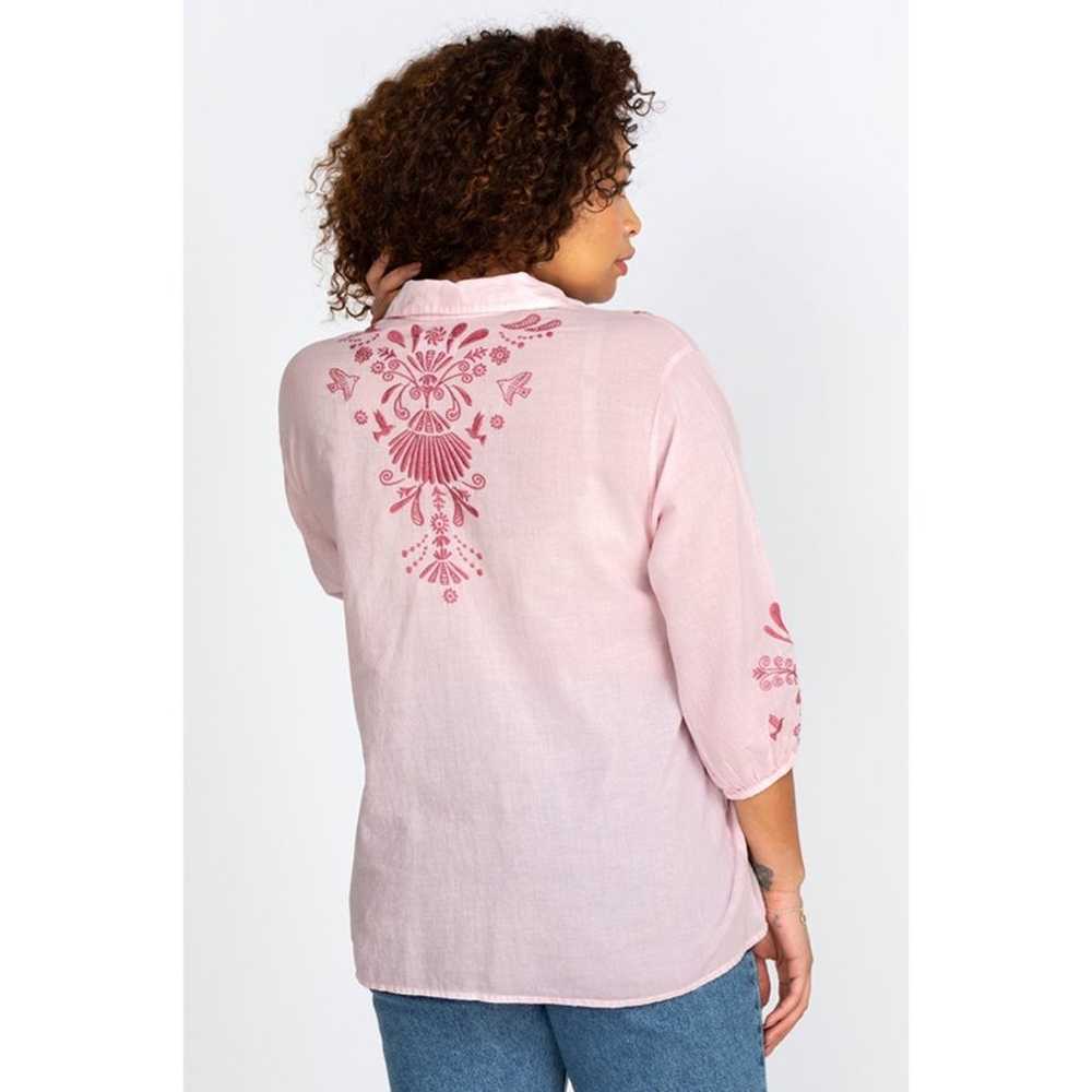 Johnny Was Orla Wander Blouse Embroidered Boho Bl… - image 4