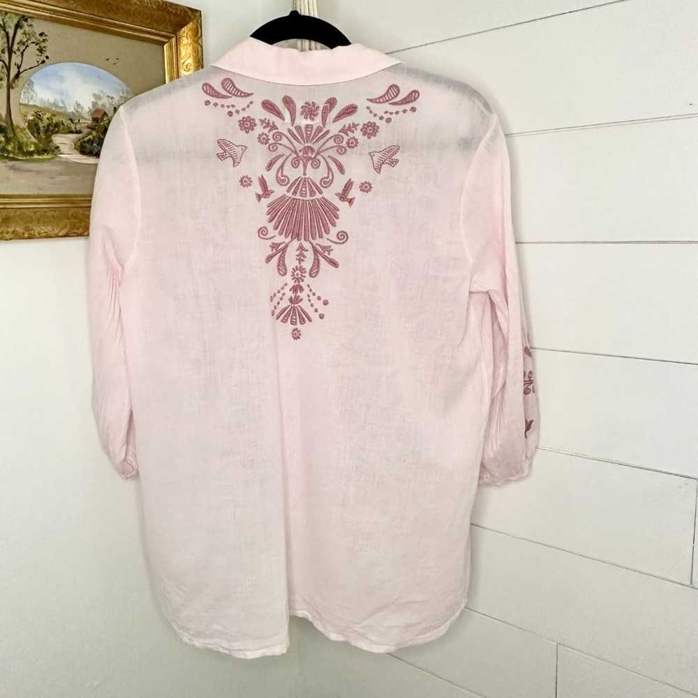 Johnny Was Orla Wander Blouse Embroidered Boho Bl… - image 6