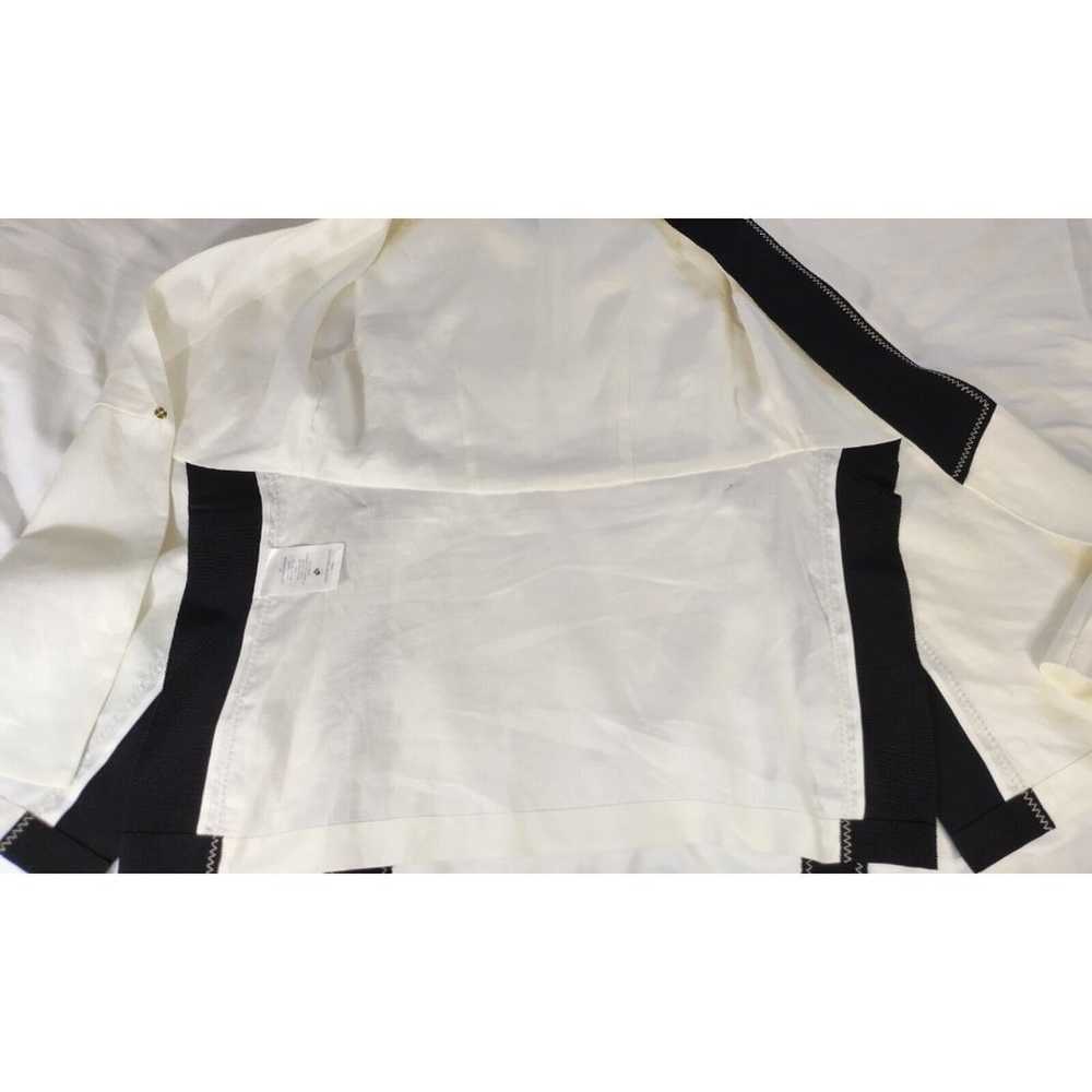 Carolina Herrera Colour Block blouse Wrap Top Wit… - image 10