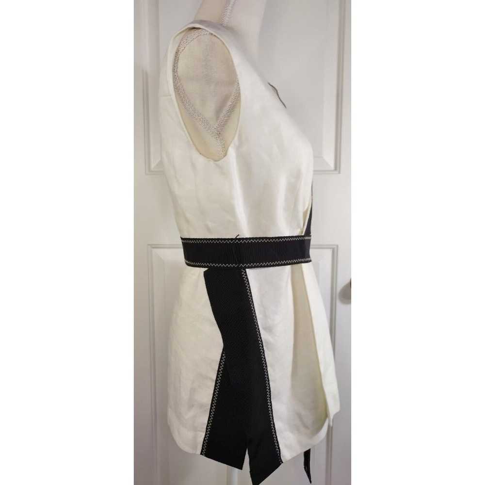 Carolina Herrera Colour Block blouse Wrap Top Wit… - image 5