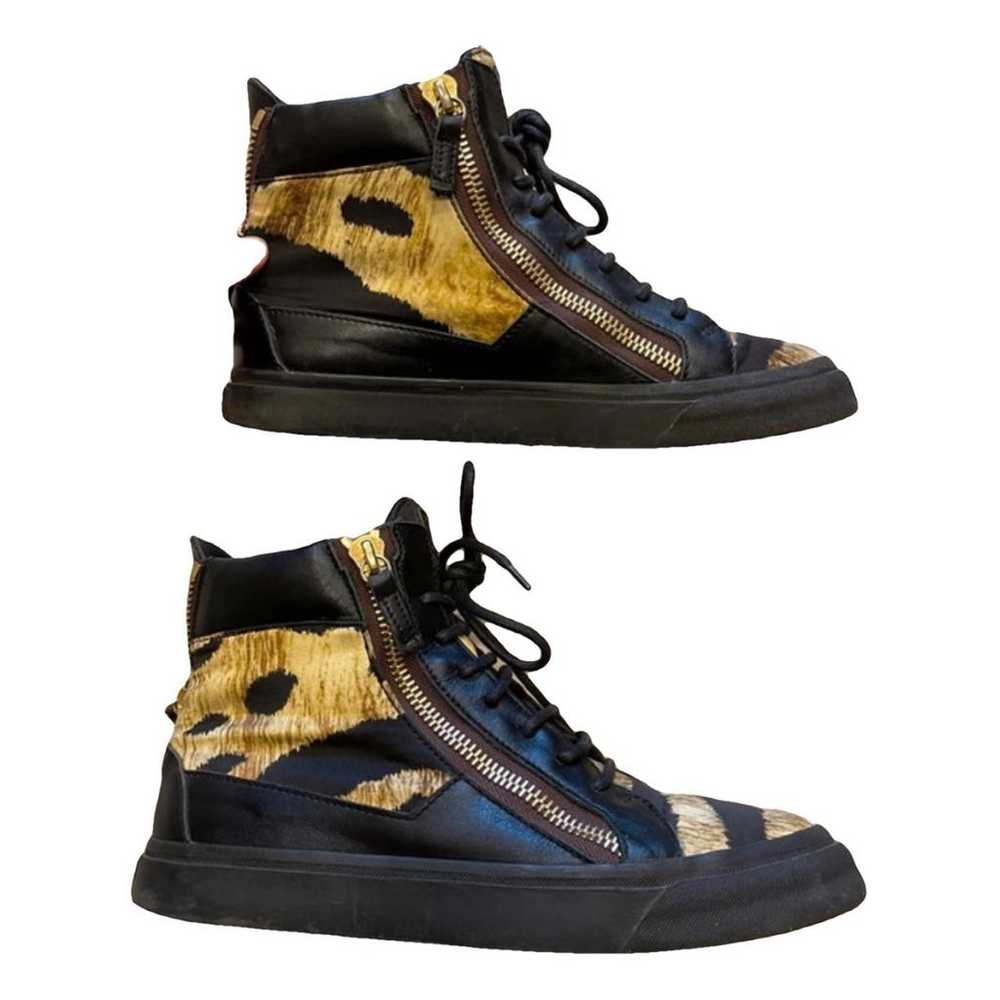 Giuseppe Zanotti Coby leather trainers - image 1