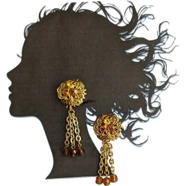 West Germany Filigree Earrings