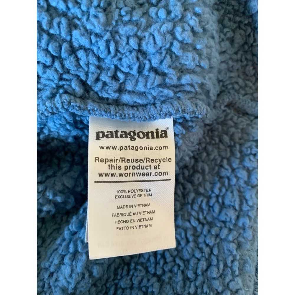 Patagonia blue fleece teddy 1/4 zip medium - image 7