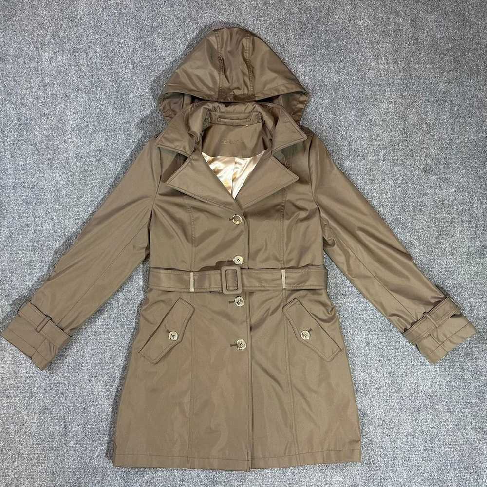 NWT Women’s Calvin Klein Hooded Single-Breasted W… - image 1