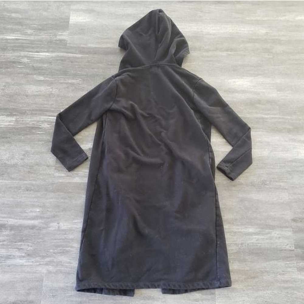 Black Classic F21 Longline Hooded Trench - image 2