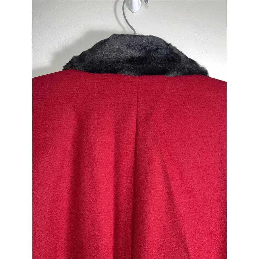 B Braefair 100% Wool Coat Faux Fur Collar Women's… - image 12