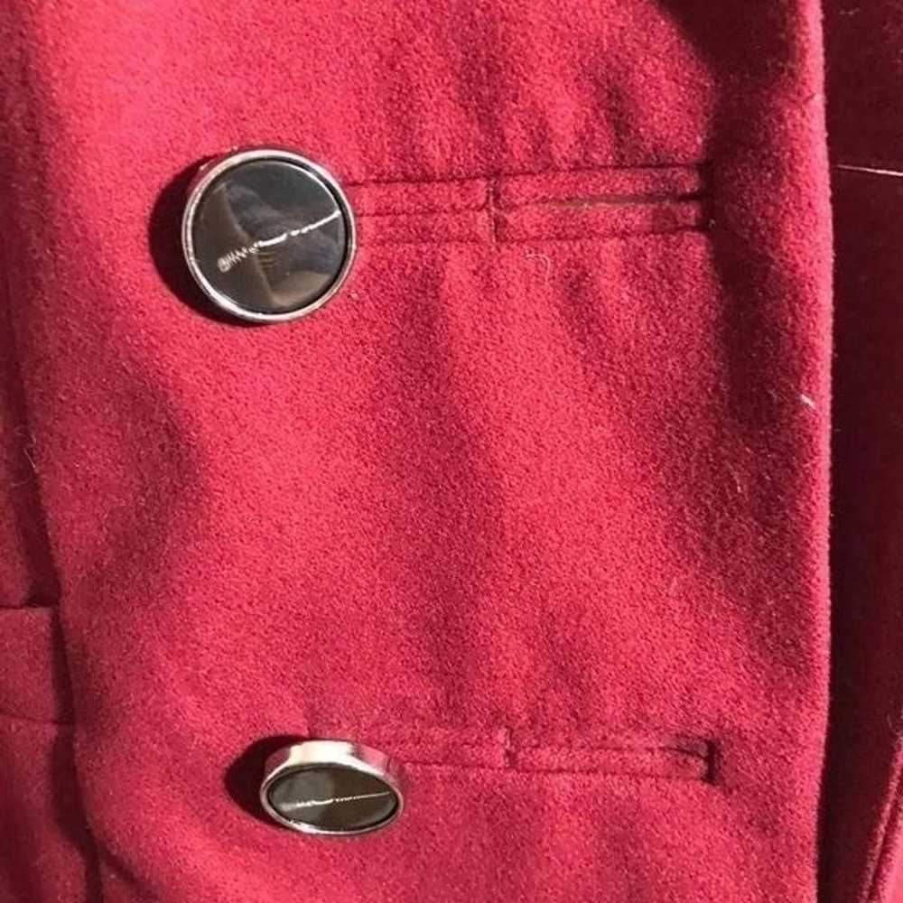 The Limited Wool Blend Red Winter Coat Size M - image 10
