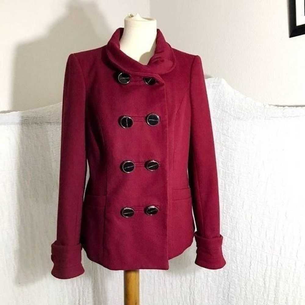 The Limited Wool Blend Red Winter Coat Size M - image 3