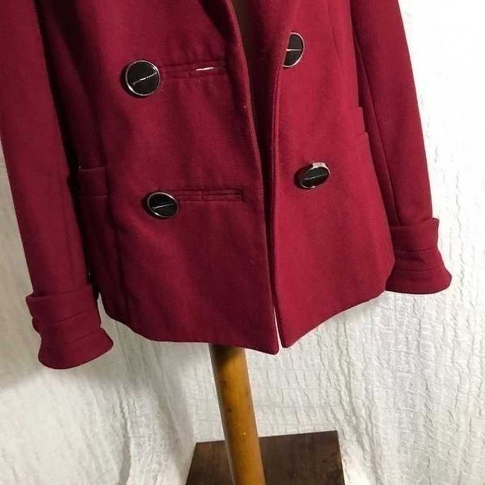 The Limited Wool Blend Red Winter Coat Size M - image 6