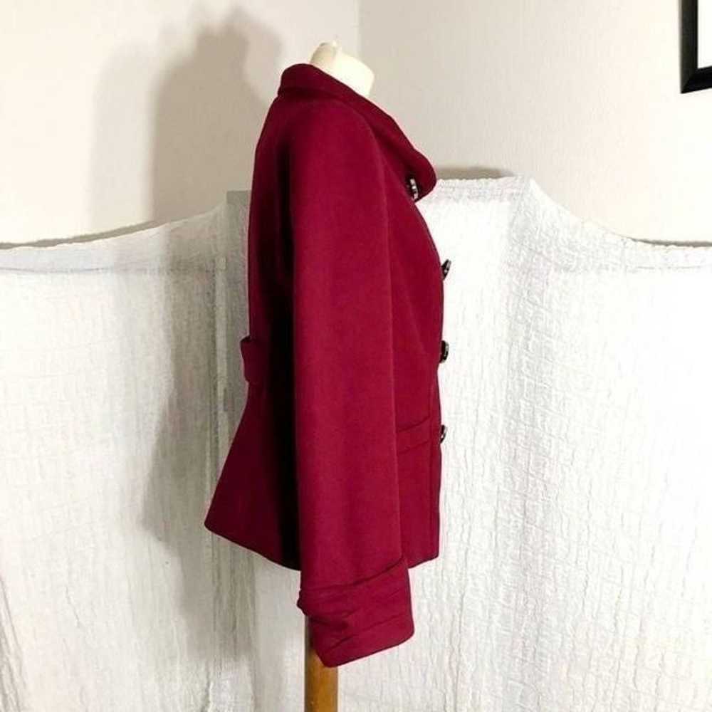 The Limited Wool Blend Red Winter Coat Size M - image 7