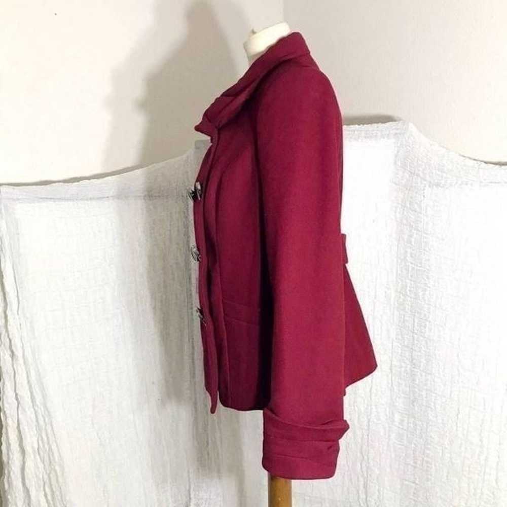 The Limited Wool Blend Red Winter Coat Size M - image 8
