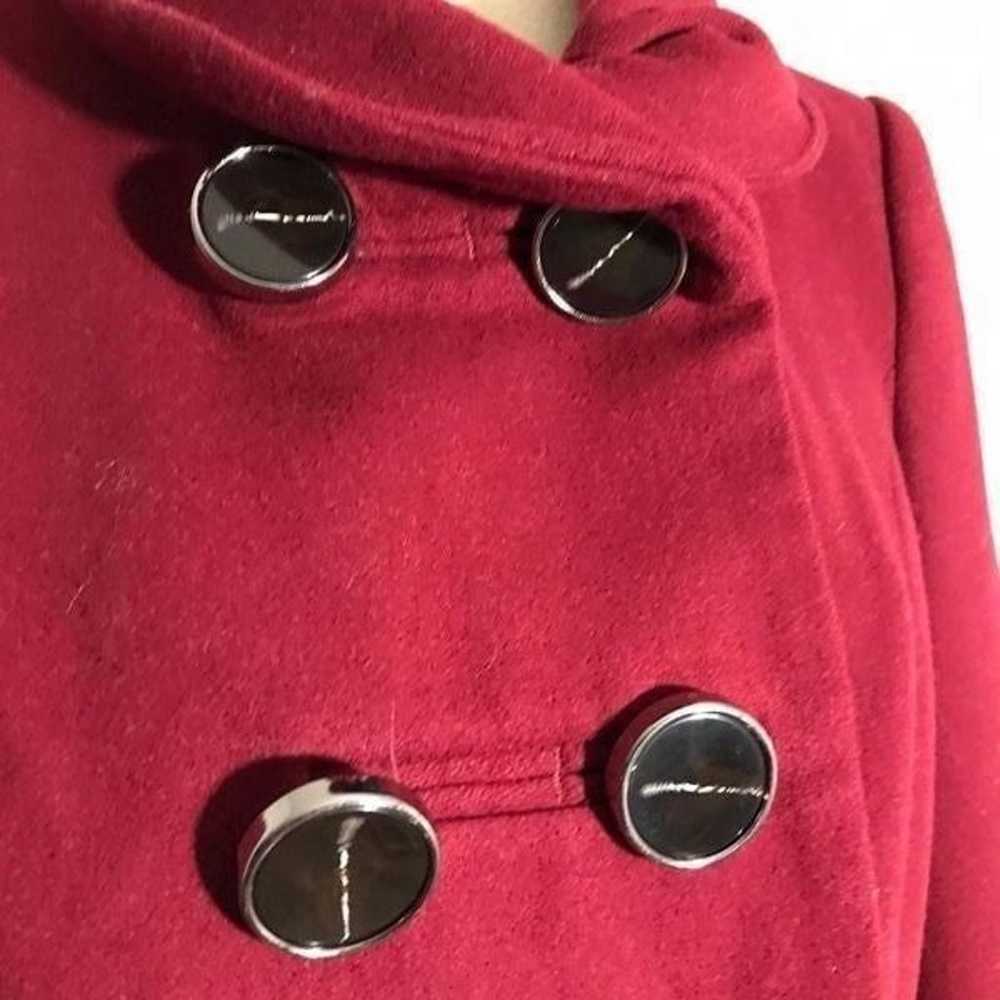 The Limited Wool Blend Red Winter Coat Size M - image 9