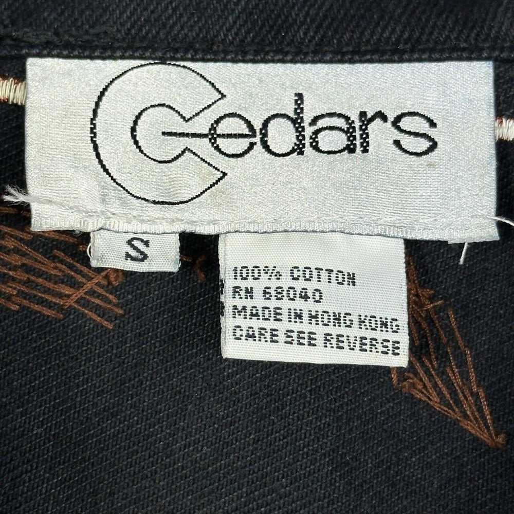 Vintage Cache Cedars Black Denim Sequin Jacket Wo… - image 7