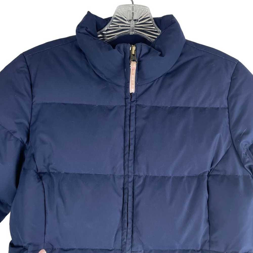 Lilly Pulitzer Zip Down Puffer Jacket Navy Blue S… - image 2