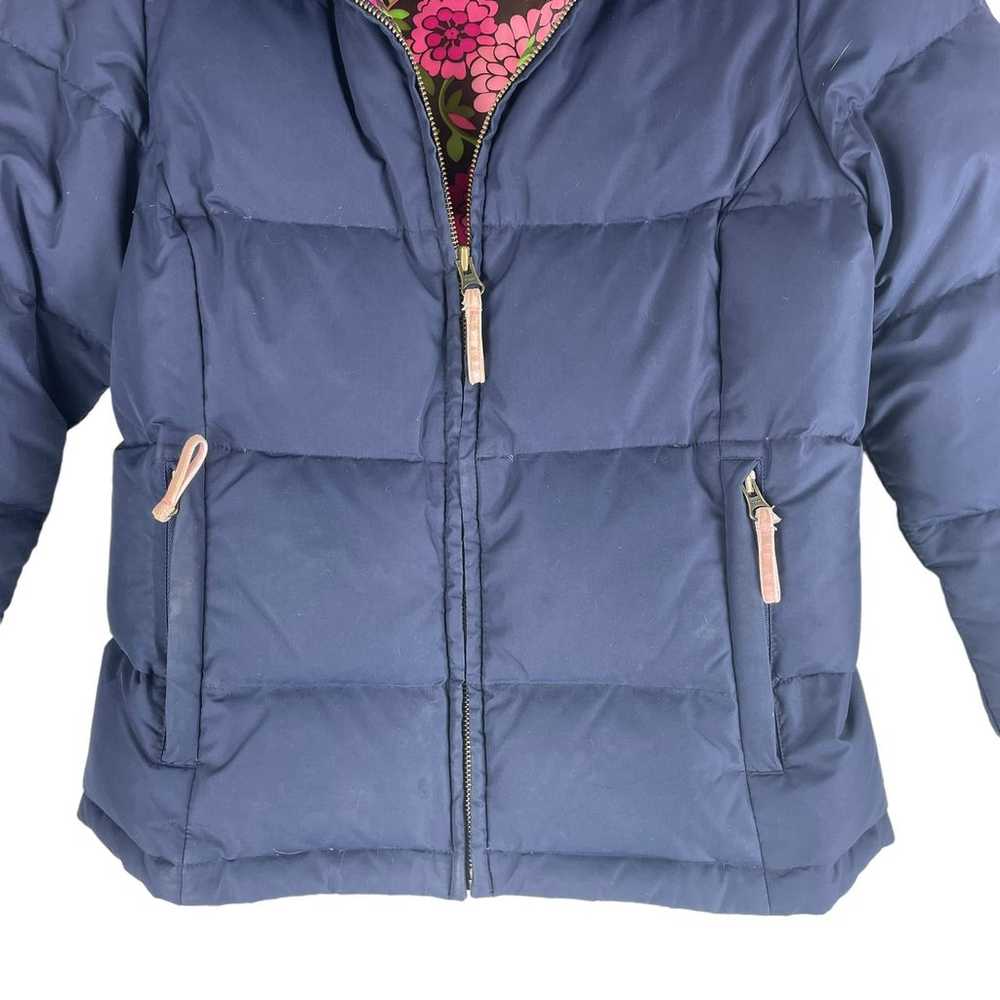 Lilly Pulitzer Zip Down Puffer Jacket Navy Blue S… - image 5