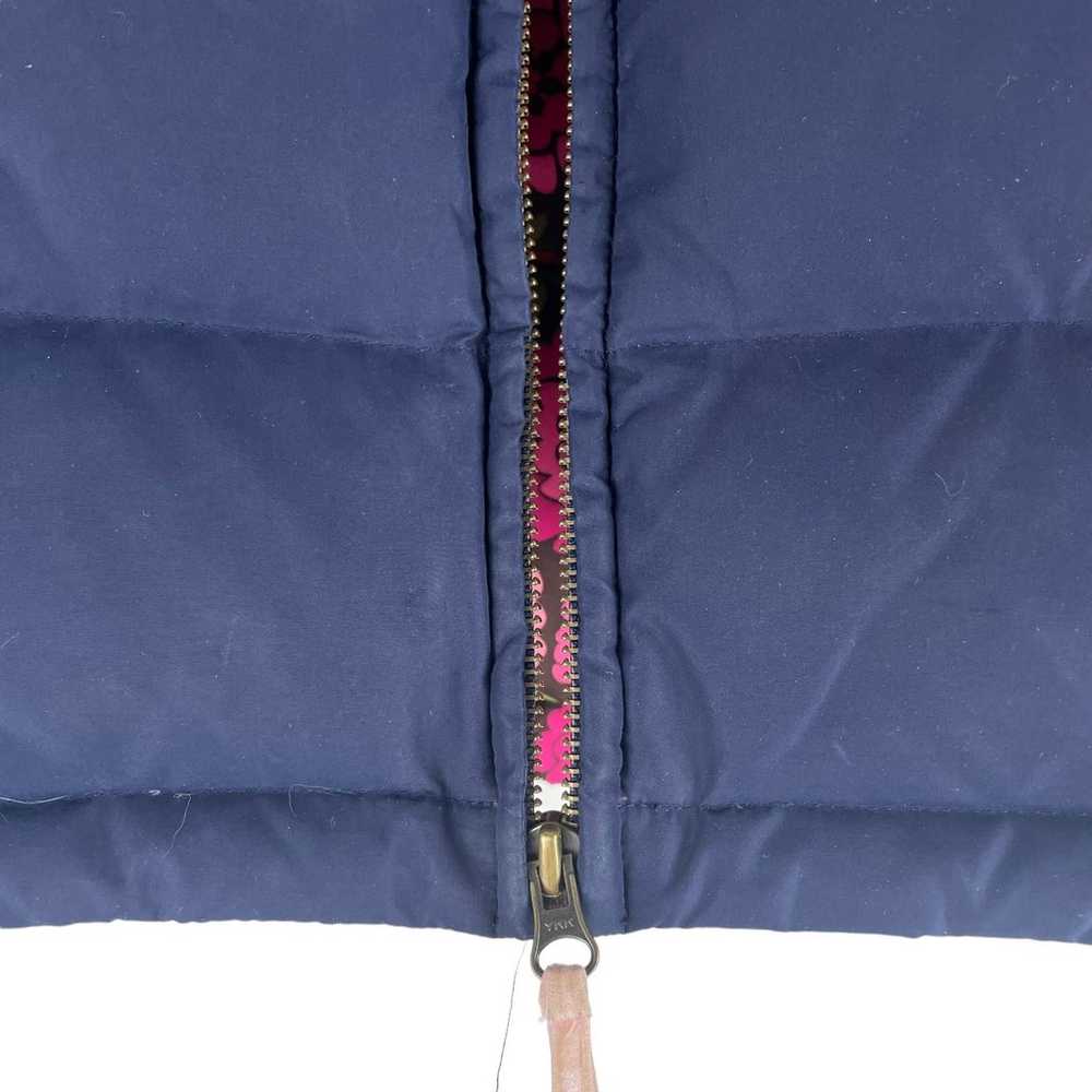 Lilly Pulitzer Zip Down Puffer Jacket Navy Blue S… - image 6