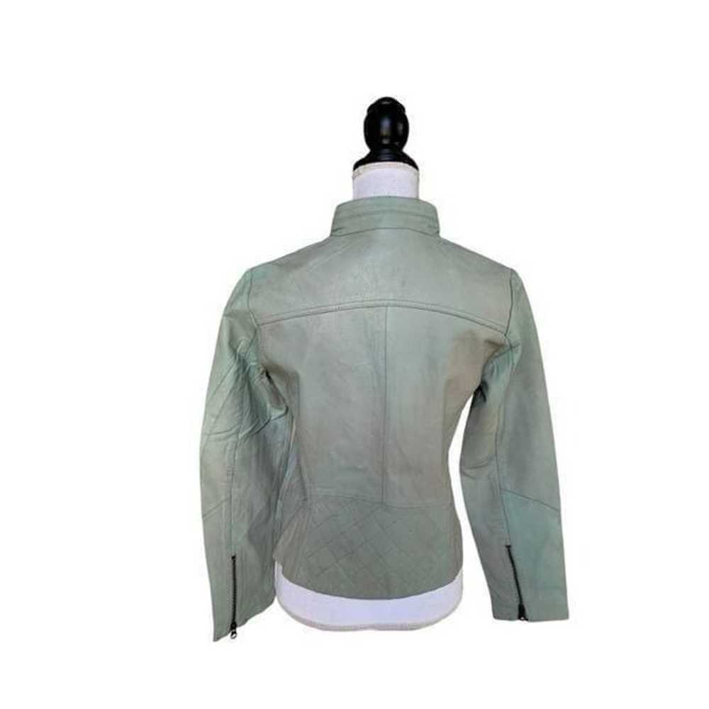 Women's tie dye genuine leather jacket - image 3