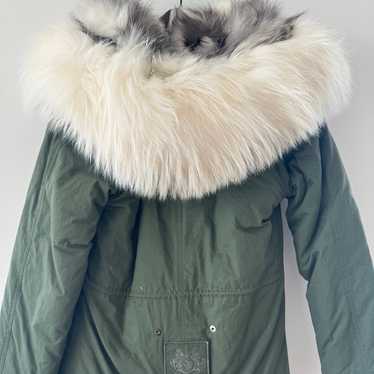 Real fur winter jacket