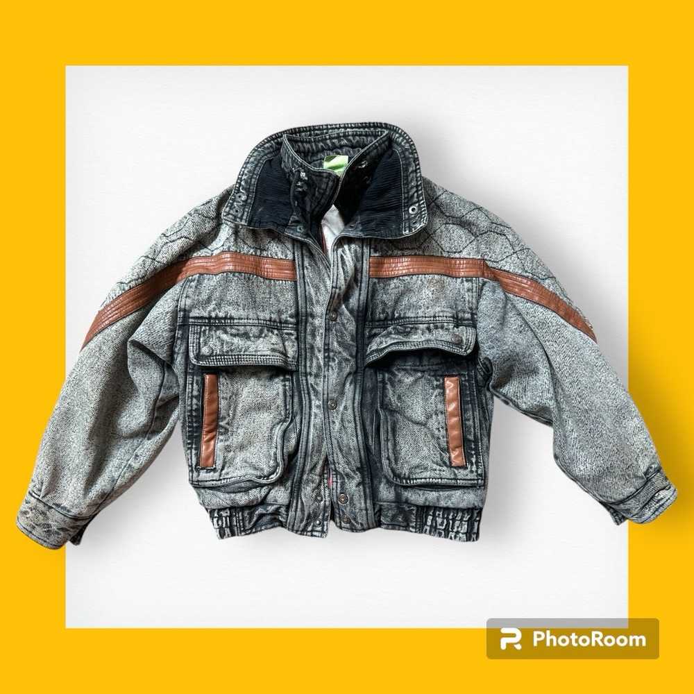 Tomorrows generation denim puffer coat - image 1