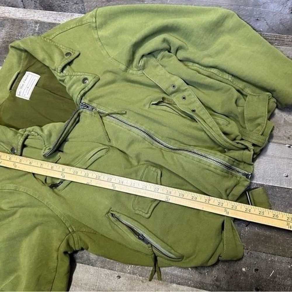 We the Free Rebel Knit Moto Jacket green oversize… - image 11