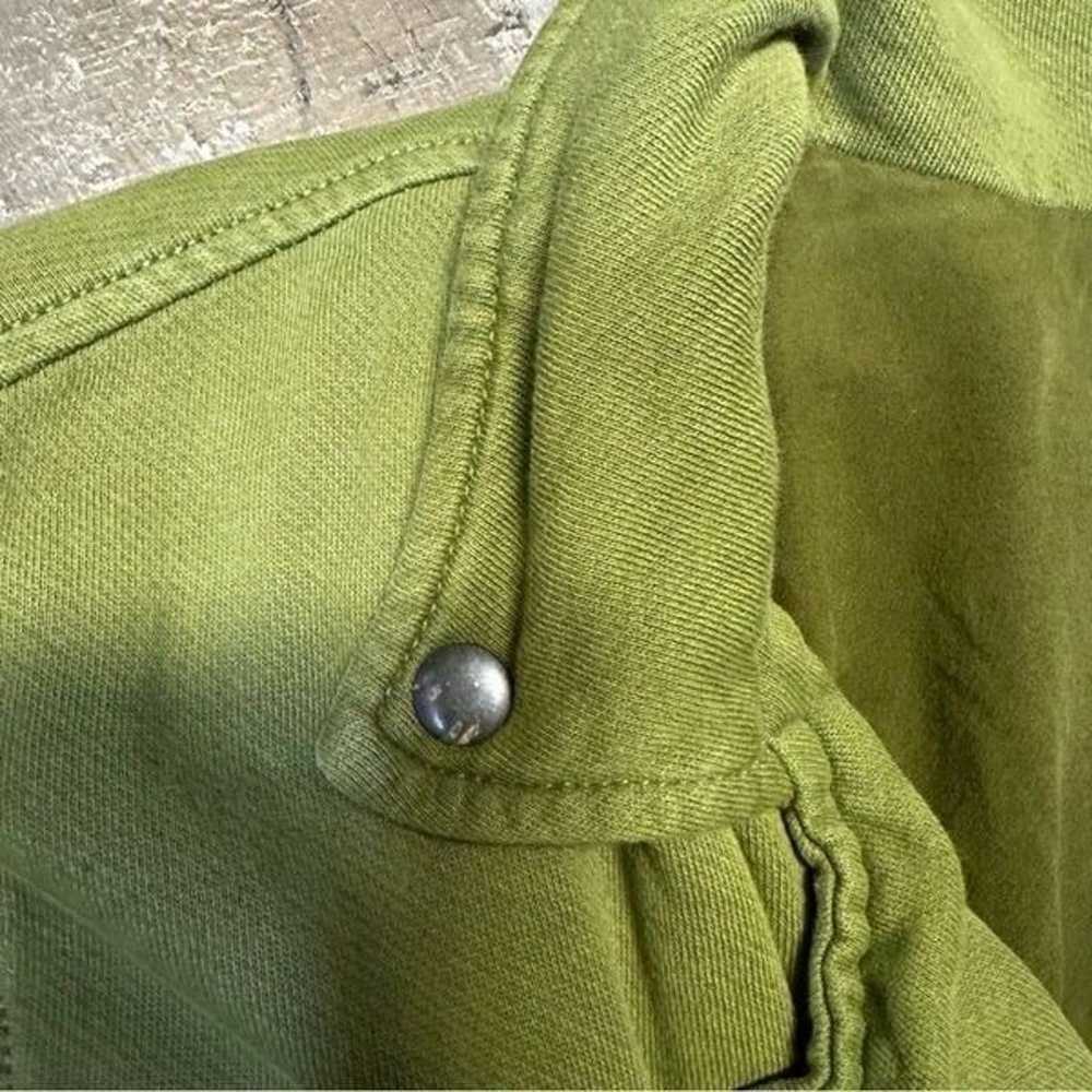 We the Free Rebel Knit Moto Jacket green oversize… - image 12