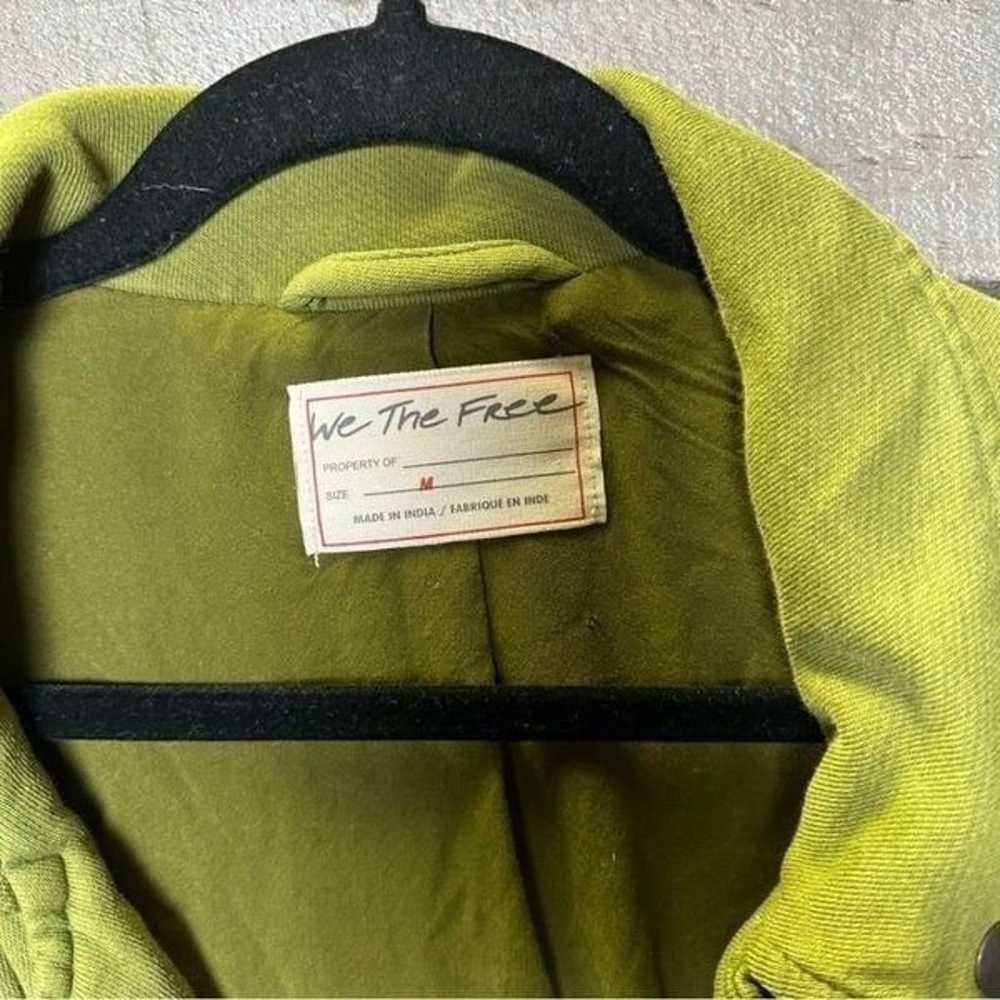 We the Free Rebel Knit Moto Jacket green oversize… - image 4