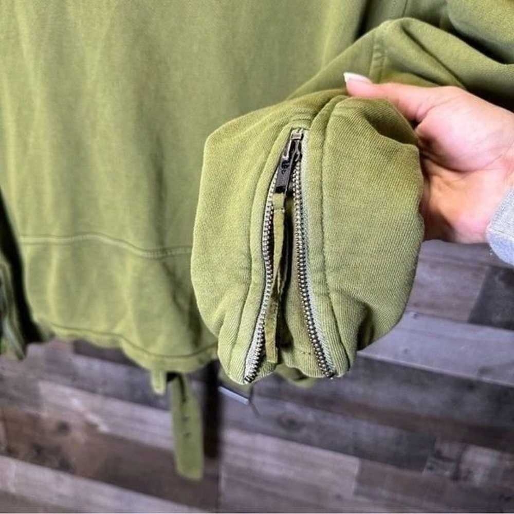 We the Free Rebel Knit Moto Jacket green oversize… - image 7