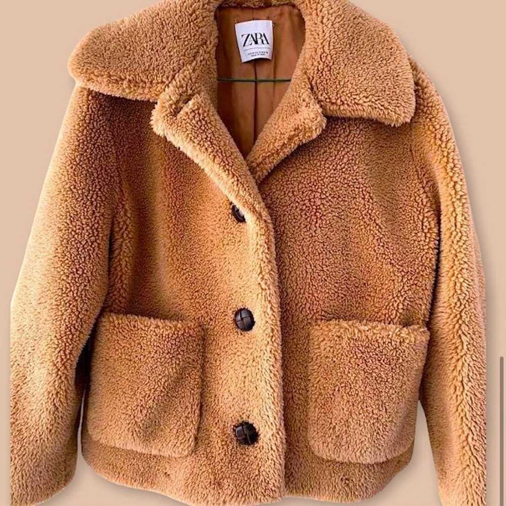 Zara Jackets & Coats | Zara Beige Short Teddy Coa… - image 5