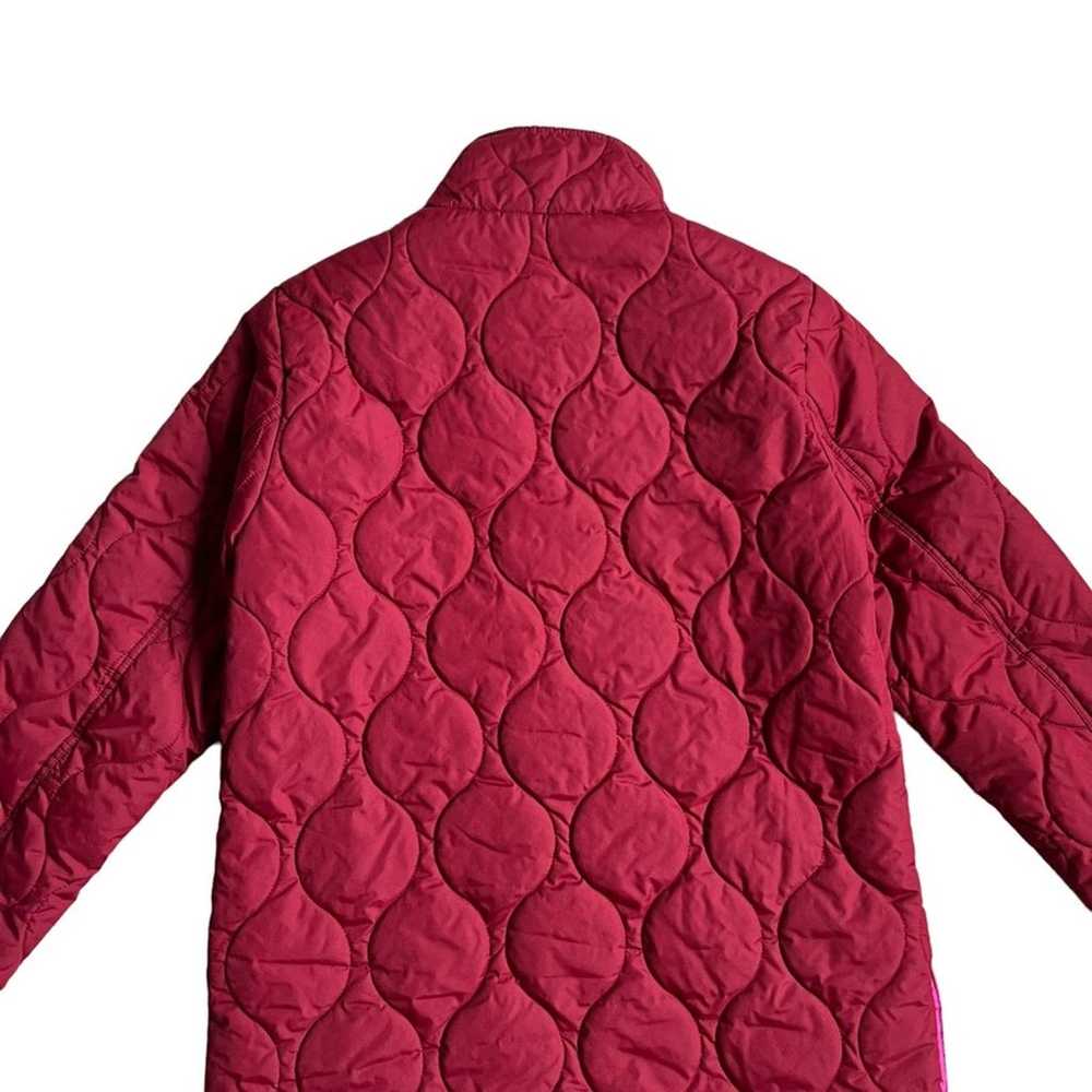 J. Crew Factory Women’s Collared Red Quilted Long… - image 6