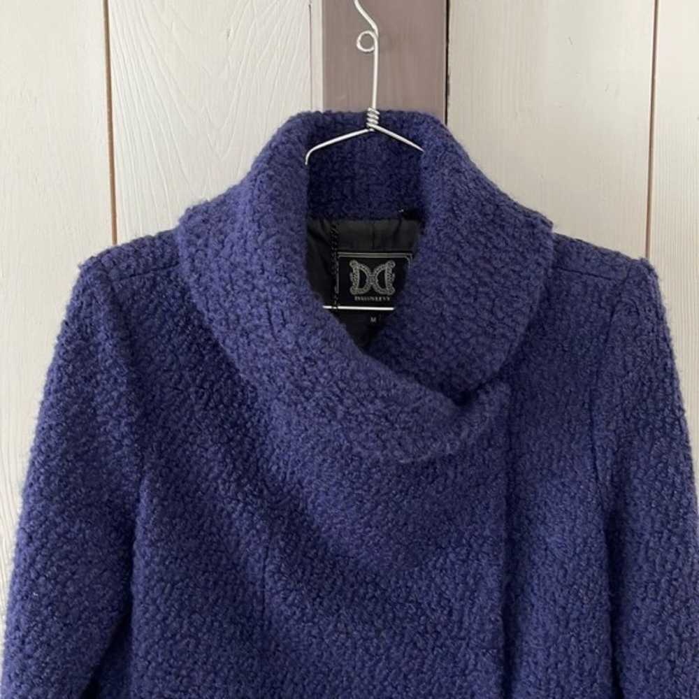 Dawn Levy Adelaide Boucle Wool Coat Navy Blue siz… - image 5