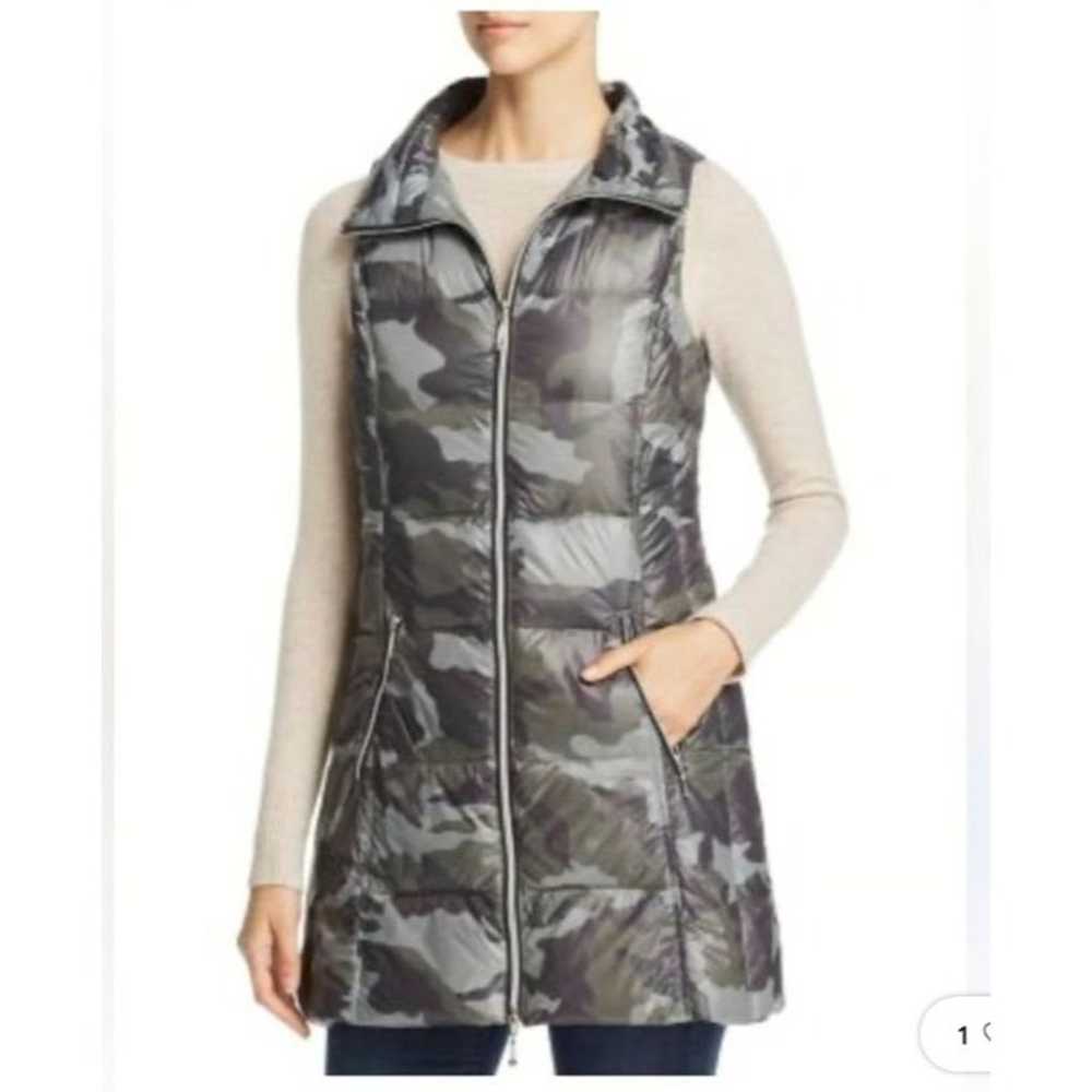 Anorak Long Down Packable Vest in Camo Size Small - image 10