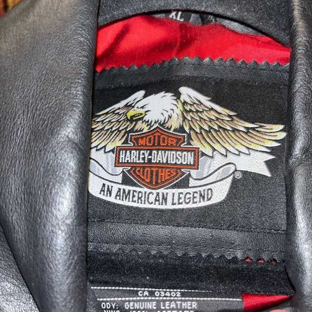 Harley Davidson L studded leather jacket - image 5