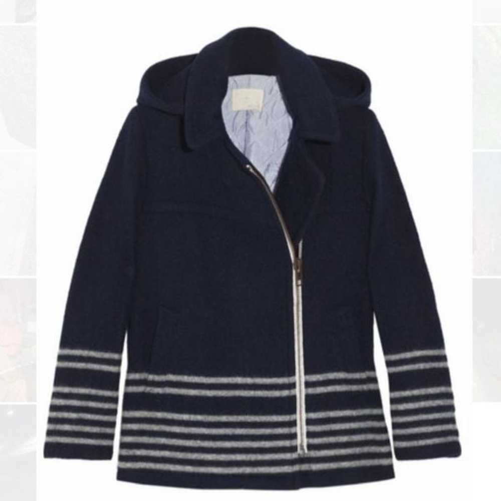 Band of Outsiders Boy. Navy Wool Hooded Parka - image 2