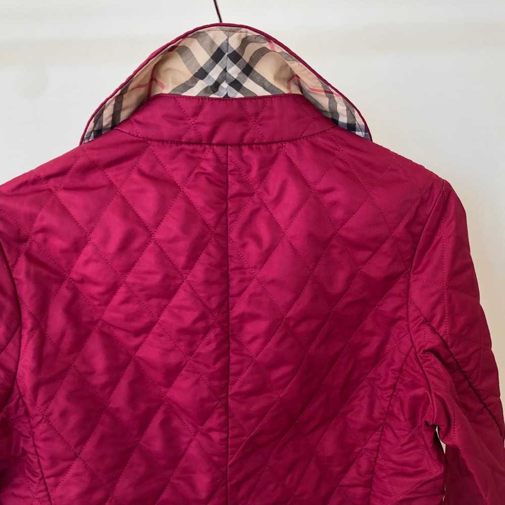 Burberry London classic quilted pink nova check s… - image 6