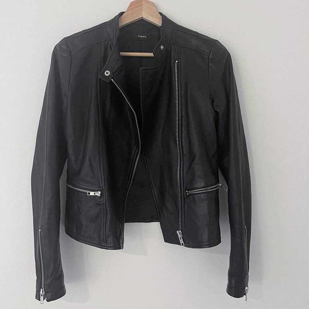 Theory Leather Jacket - Like New - image 2