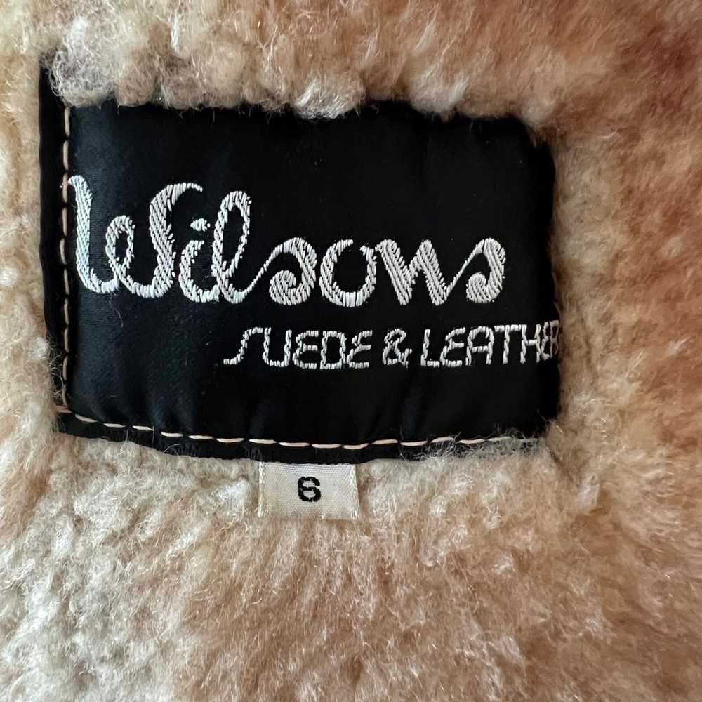 VTG Wilson’s suede & leather shearling rancher co… - image 5