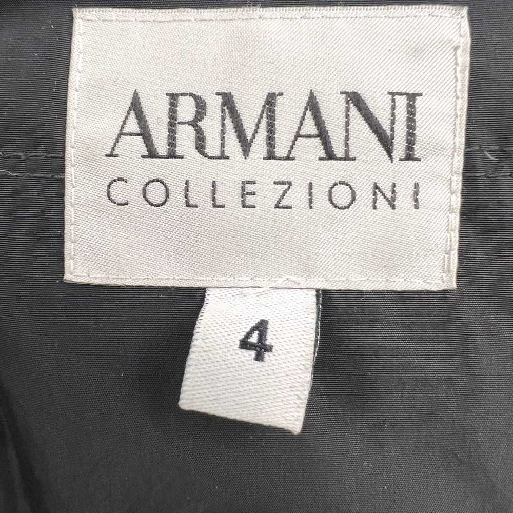 Giorgio Armani Floral Embroidery Goose Down Black… - image 6