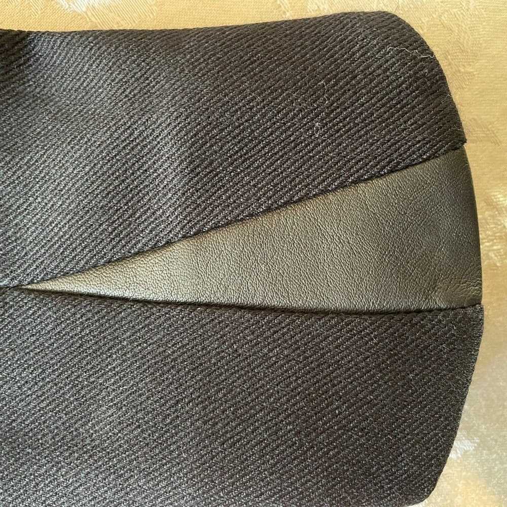 RAG & BONE Black Leather Jacket Asymmetrical Zipp… - image 9