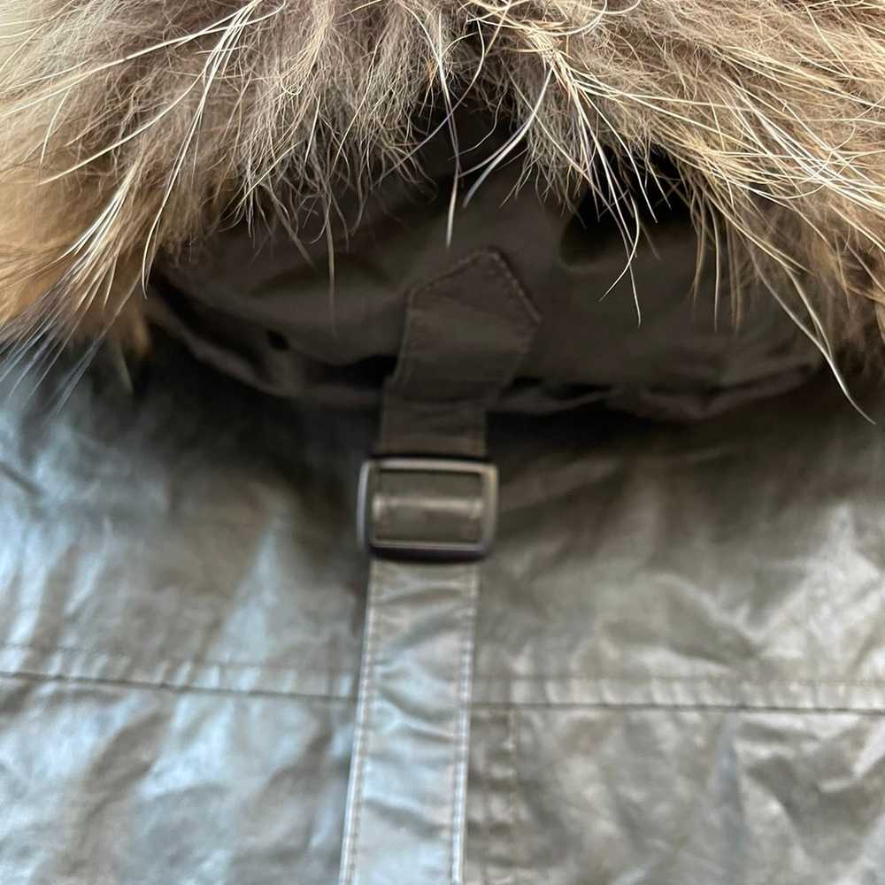 SAM. New York Green Fur Trim Hoodie Parka Jacket - image 12