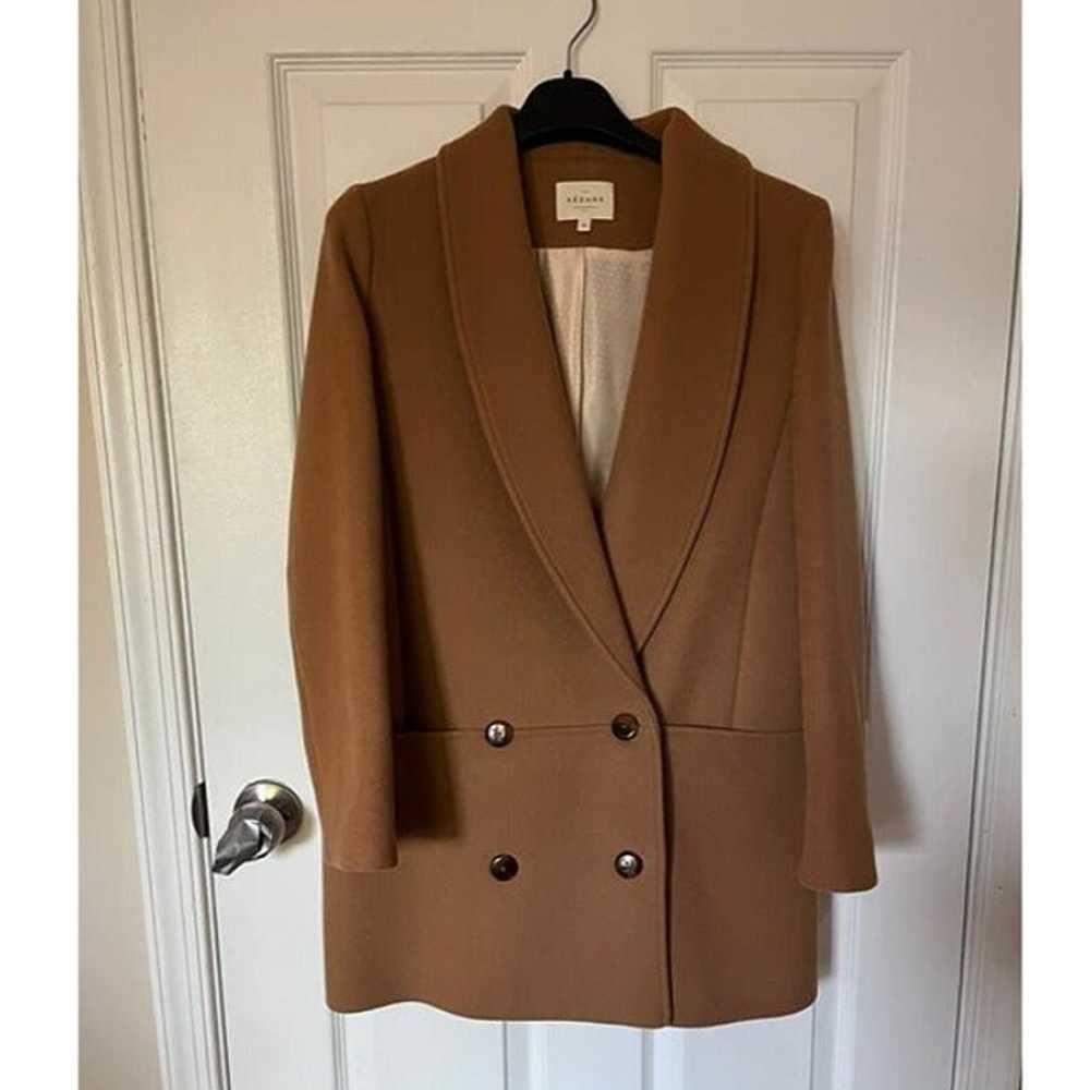 Sezane double breasted coat in camel color - image 2