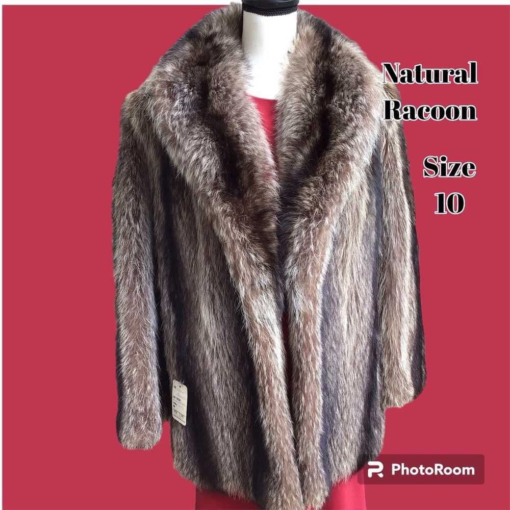 Authentic Natural Raccoon Coat - image 1