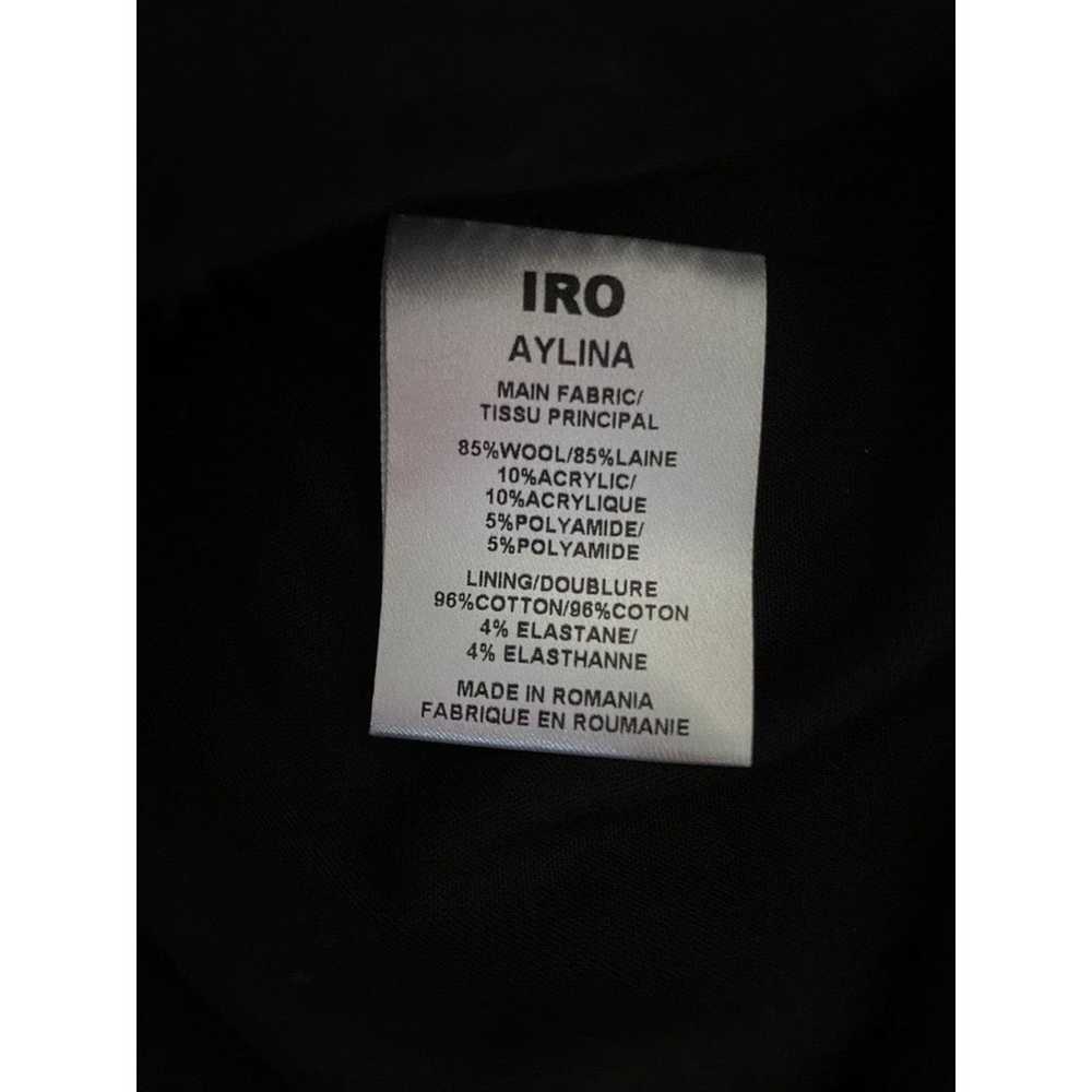 IRO Aylina Felt Funnel Neck Coat Gray Double Brea… - image 7