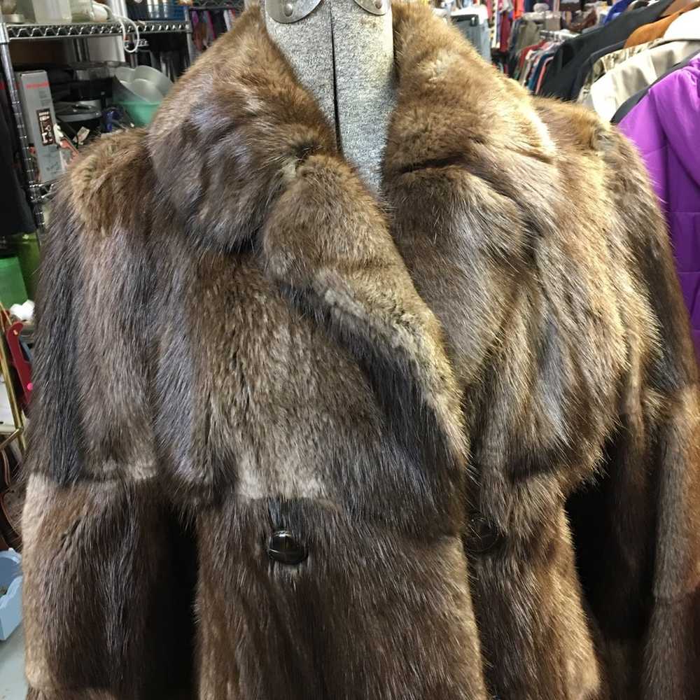 Vintage HOWARD COACHMAN Brown Mink Fur - image 2