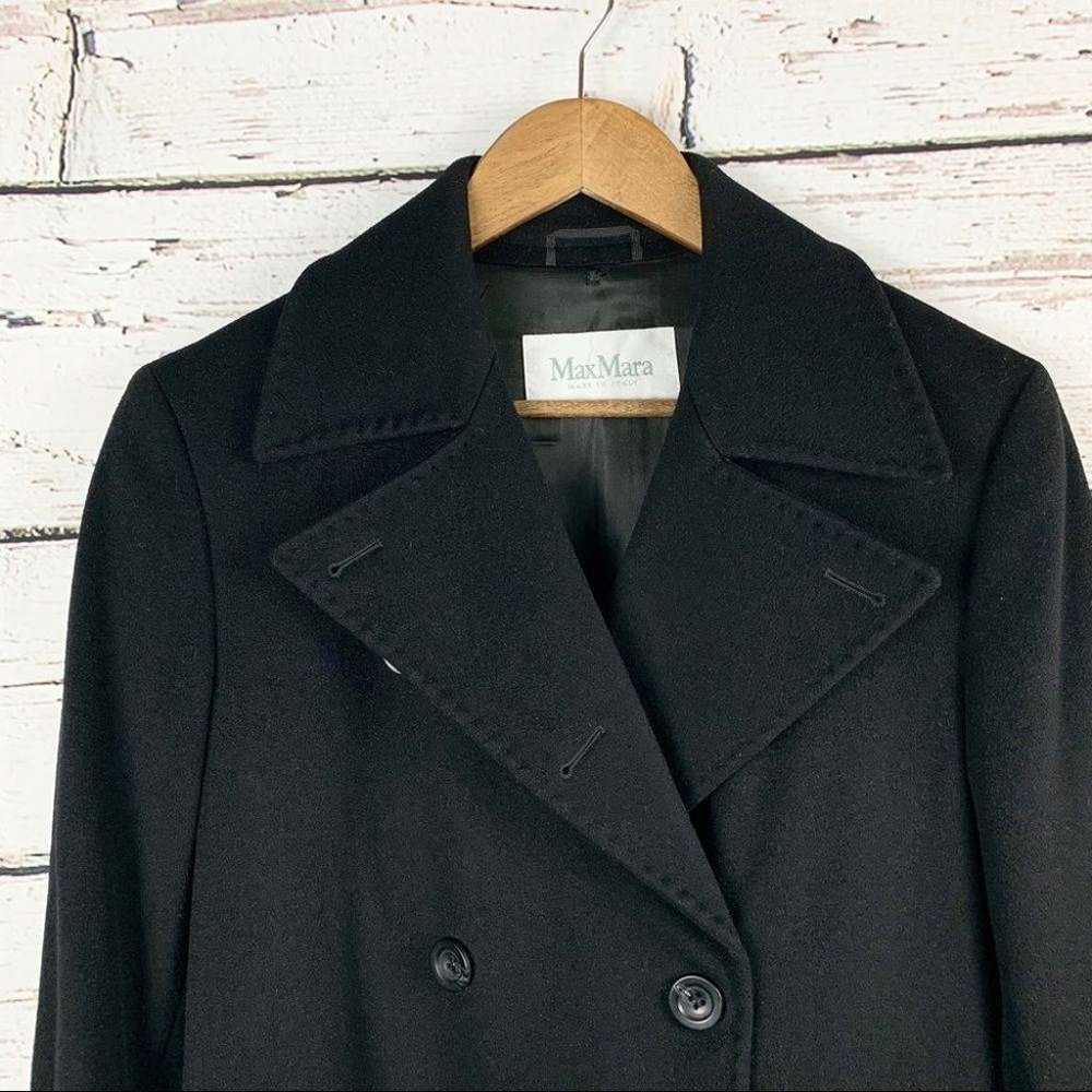 MAX MARA Black Iconic Wool Button Jacket - image 2