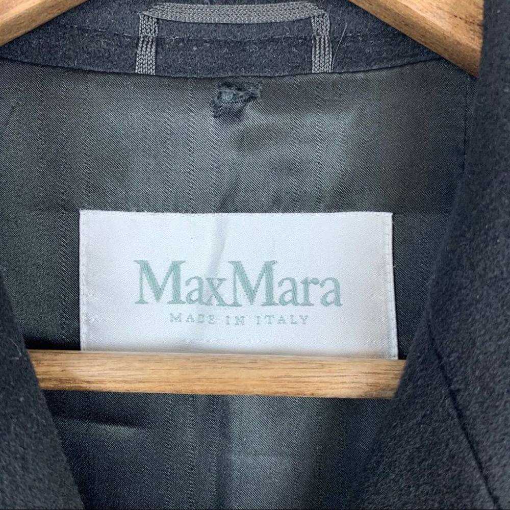 MAX MARA Black Iconic Wool Button Jacket - image 7